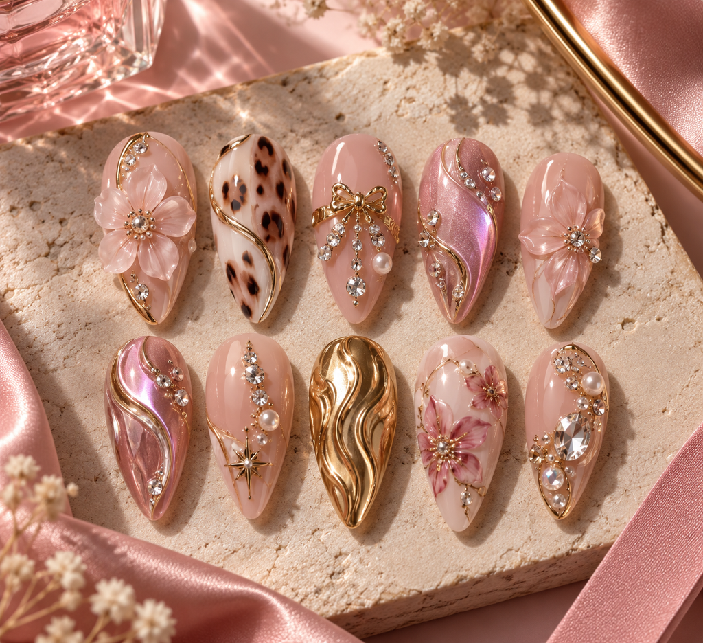 Luxe Custom Nail Art | Reusable Press-On Nails